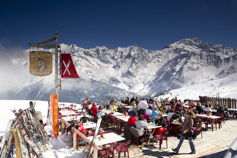 Les Contamines ski resort, France